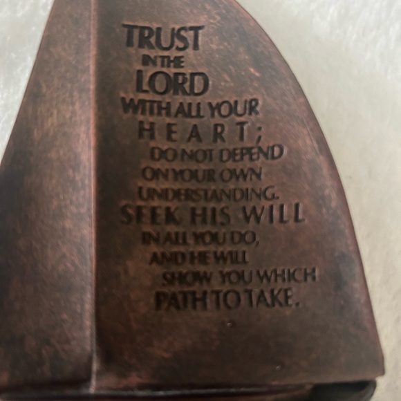 He Guides, Trust In the Lord, Sailboat Sculpture, Small - Picture 2 of 7